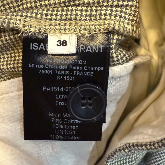 Isabel Marant Etoile Men's High Rise Straight Leg Casual Chino Pants 38 Pleated - Picture 7 of 11